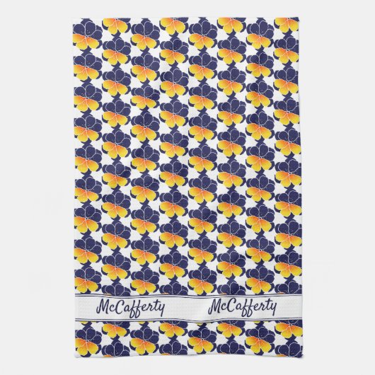 Pansy Power Geschirrtuch (Vertikal)