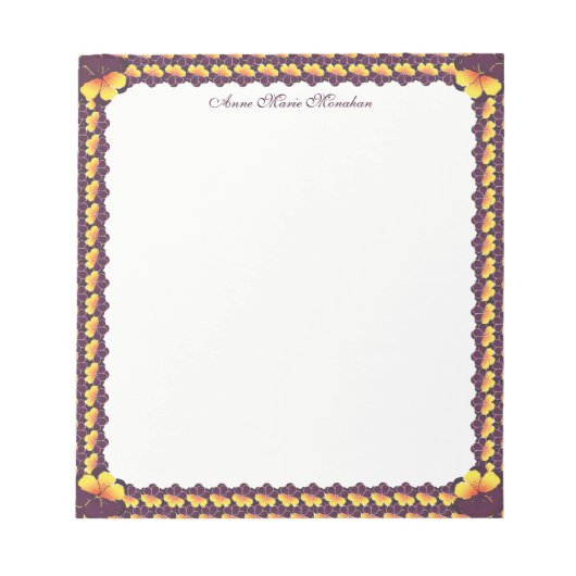 Pansy Power Notizblock (Vorderseite)