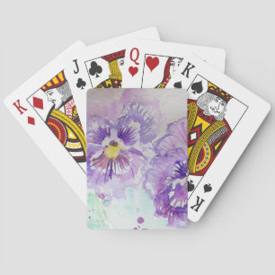 Pansy Purpke Blume Set Spielkarten