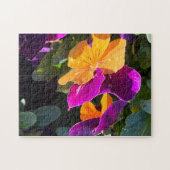 Pansy Puzzle Orange und Lila (Horizontal)