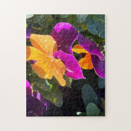 Pansy Puzzle Orange und Lila