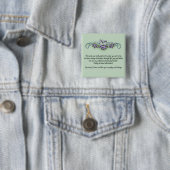 Pansy Scrolls Muttertag Button (Beispiel)