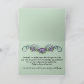 Pansy Scrolls Muttertag Karte (Innenseite)