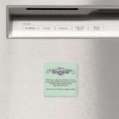 Pansy Scrolls Muttertag Magnet (In Situ (Geschirrspüler))