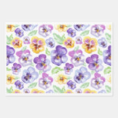 Pansy Seamless Geschenkpapier Set (Vorderseite 3)