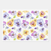 Pansy Seamless Geschenkpapier Set (Vorderseite 2)