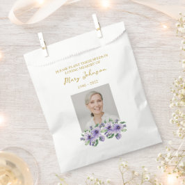Pansy Seed Packet Memorial Funeral Favor Bag Geschenktütchen