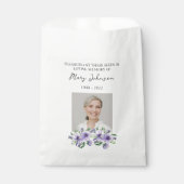 Pansy Seed Packet Memorial Funeral Favor Bag Geschenktütchen (Vorderseite)
