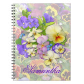 Pansy Spray # 3 ~ Note Book Notizblock (Vorderseite)