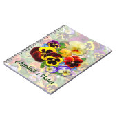 Pansy Spray ~ Note Book Notizblock (Linke Seite)
