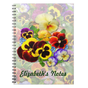 Pansy Spray ~ Note Book Notizblock