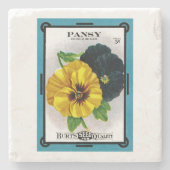 Pansy Steinuntersetzer (Vorderseite)