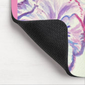 Pansy Stiefmütterchen Lila Aquarell Blume Blumenro Mousepad (Ecke)