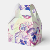 Pansy Stiefmütterchen Lila Blume Blumenrosa Geschenkschachtel (Rückseite)