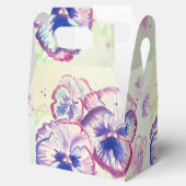 Pansy Stiefmütterchen Lila Blume Blumenrosa Geschenkschachtel (Geöffnet)