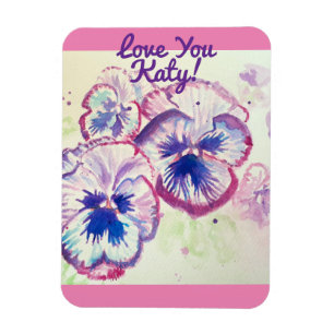 Pansy Stiefmütterchen Lila Blume Blumenrosa Magnet