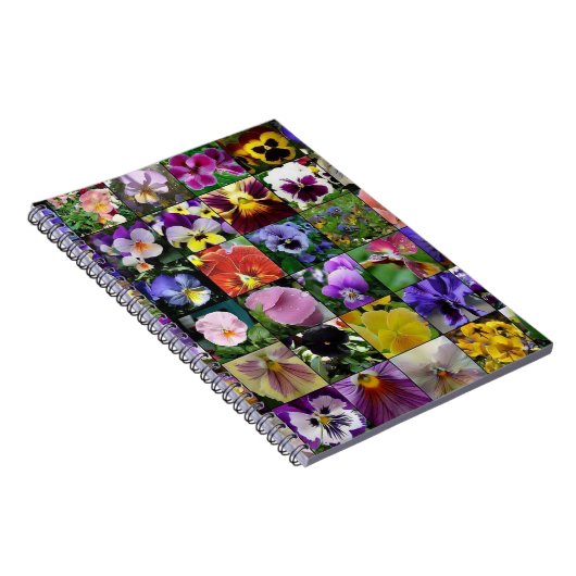 Pansy Stiefmütterchen Notizblock (Rechte Seite)
