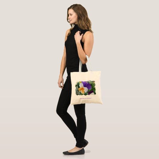 Pansy-Strudel-Tasche Tragetasche (Vorderseite (Model))