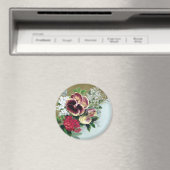 Pansy Tussie-Mussie Magnet (In Situ (Geschirrspüler))