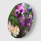 Pansy und Freund-Wanduhr Große Wanduhr (Winkel)