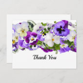 Pansy Vielen Dank Postcard Postkarte (Vorne/Hinten)