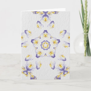 Pansy Watercolor Card Feiertagskarte