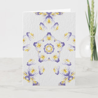 Pansy Watercolor Card Feiertagskarte