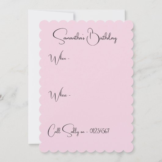 Pansy Watercolor Stiefmütterchen Violett Blumenstr Einladung (Rückseite)