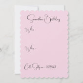 Pansy Watercolor Stiefmütterchen Violett Blumenstr Einladung (Rückseite)