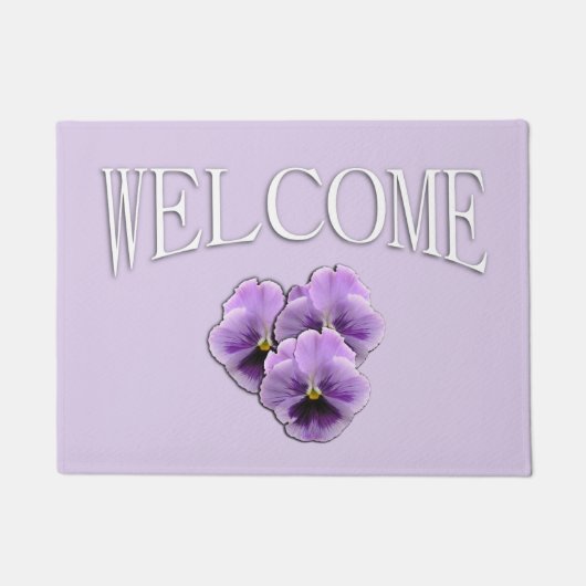 Pansy Welcome Fußmatte (Vorderseite)