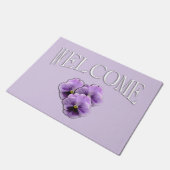 Pansy Welcome Fußmatte (Schrägansicht)