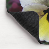 Pansy White and Yellow Mousepad (Ecke)