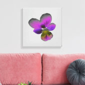 Pansy Wild Dark Lila Canvas Print Leinwanddruck (Insitu (Wohnzimmer))