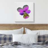 Pansy Wild Dark Lila Canvas Print Leinwanddruck (Insitu (Schlafzimmer))
