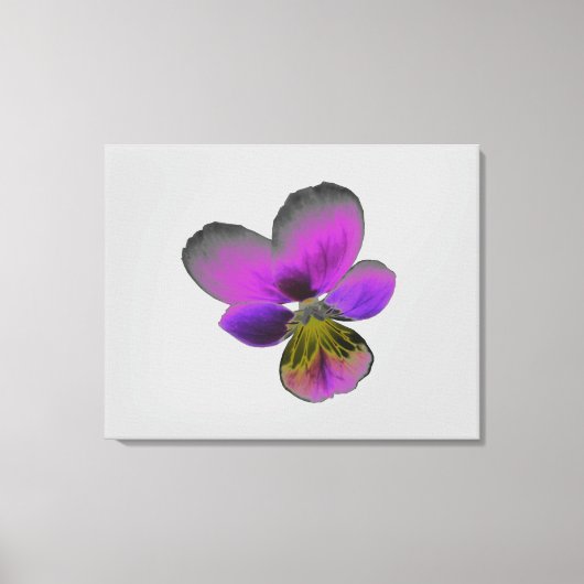 Pansy Wild Dark Lila Canvas Print Leinwanddruck (Vorderseite)