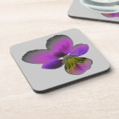Pansy Wild Dark Lila Cork Untersetzer (Linke Seite)