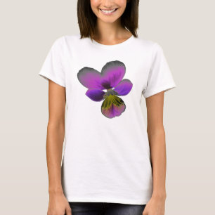 Pansy Wild Dark Lila Ladys T Shirt