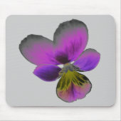 Pansy Wild Dark Lila Mousepad (Vorne)