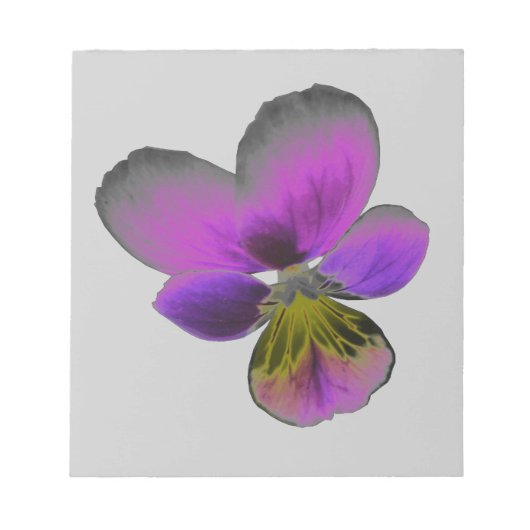 Pansy Wild Dark Lila Notepad Notizblock (Vorderseite)