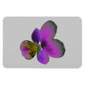 Pansy Wild Dark Lila Premium Magnet (Horizontal)