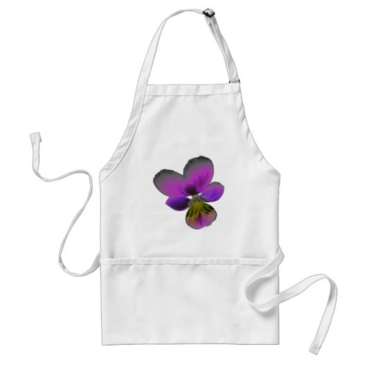 Pansy Wild Dark Lila Schürze (Vorne)