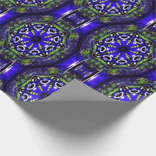 Pansy Zeilen .... Geschenkpapier (Ecke)