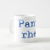 Panta rhei "alles fließt " kaffeetasse (Vorderseite Links)