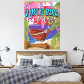 Pantai Bira Indonesien Reiseplakat Leinwanddruck (Insitu (Schlafzimmer))