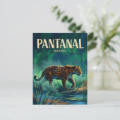 Pantanal Brasilien Postkarte (Stehend Vorderseite)