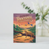 Pantanal Brasilien Postkarte (Stehend Vorderseite)