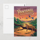 Pantanal Brasilien Postkarte (Vorne/Hinten)