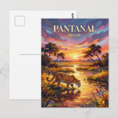 Pantanal Brasilien Postkarte (Vorne/Hinten)