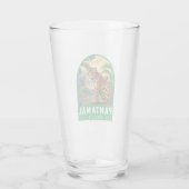 Pantanal Brazil Jaguar Travel Art Vintag Glas (Rückseite)