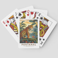 Pantanal Brazil Jaguar Travel Art Vintag